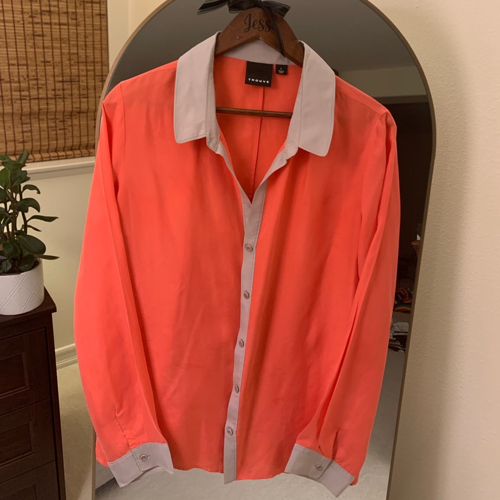 Trouvé silky button down blouse